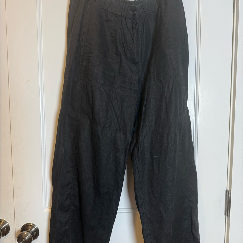 Eileen Fisher Black Straight Leg Pants